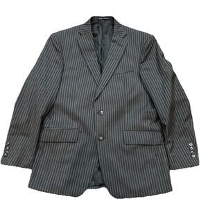 Austin Reed Men’s 40S Gray Pinstripe Blazer 100% Wool Twill‎ Sports Coat Jacket